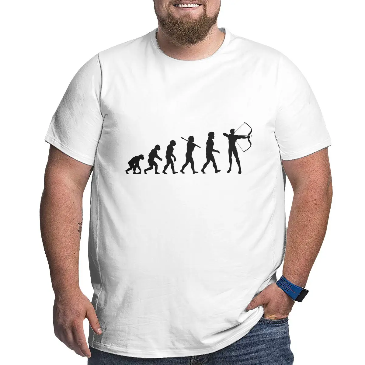 

White Cotton T Shirts Oversize Human Transfer Printed Men's Oversized T-shirts Short Sleeve Top Tees for Men Plus Size Clothing