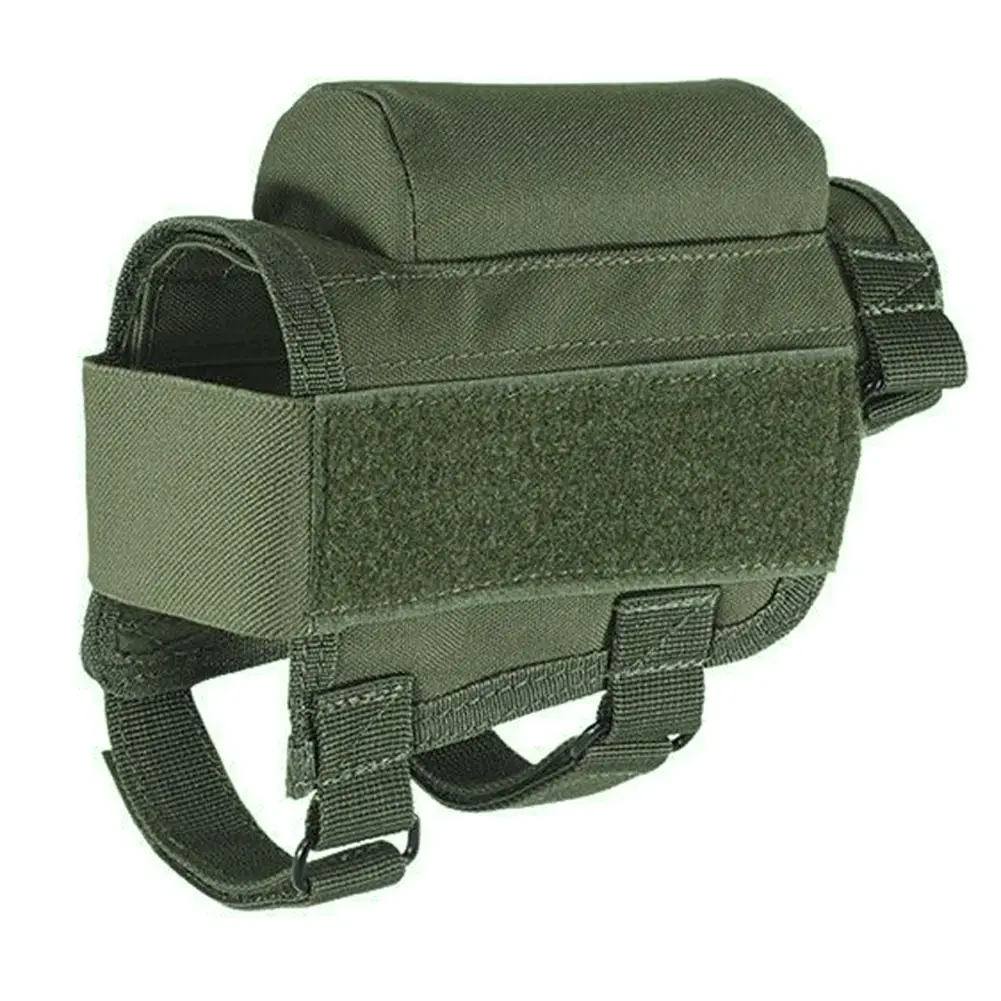 

Outdoor Tactical Butt Stock Pouch Adjustable Rifle Cheek Rest Pouch Bullet Holder Nylon Riser Pad Ammo Cartridges Bag