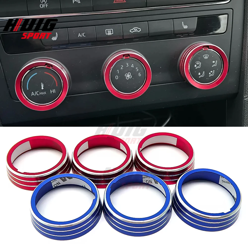 Легкосплавная консоль ручка кондиционера накладка для VW Volkswagen Golf 7 MK7 2014-2020