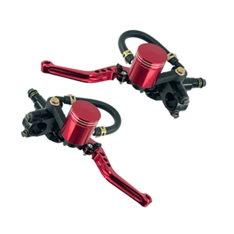 Купи 124B Motorcycle 7/8" 22mm Universal Hydraulic Brake Clutch Master Cylinder Reservoir Lever Brake Clutch Lever Oil Cup 1 Pair за 980 рублей в магазине AliExpress