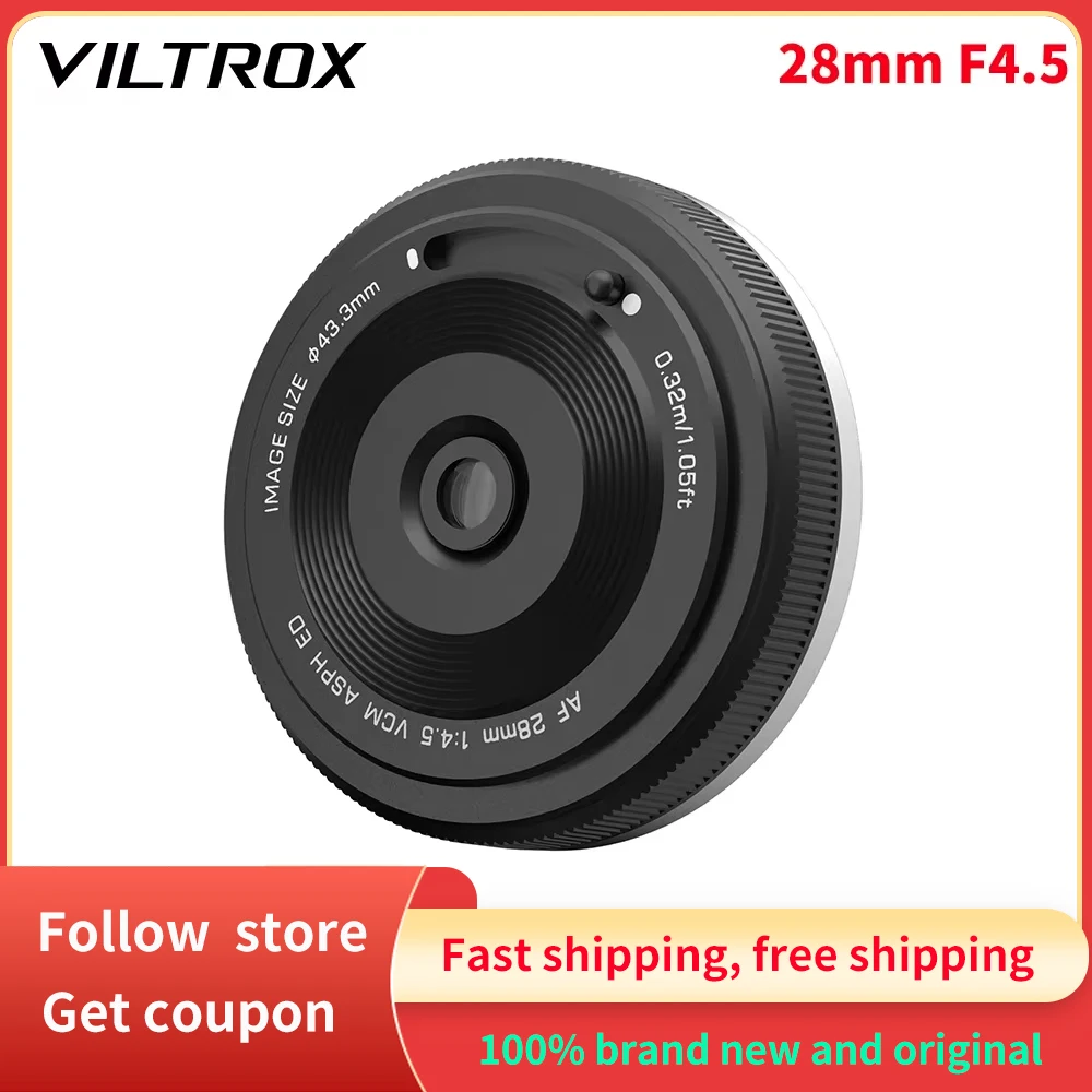 VILTROX AF 28 мм F4 5 автофокус полнокадровый ультратонкий объектив с фиксированным