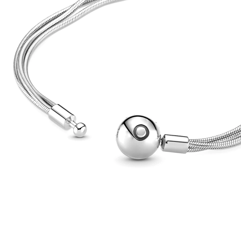 Pandora 925 пробы Серебряные Оригинальные очаровательные браслеты ювелирные изделия