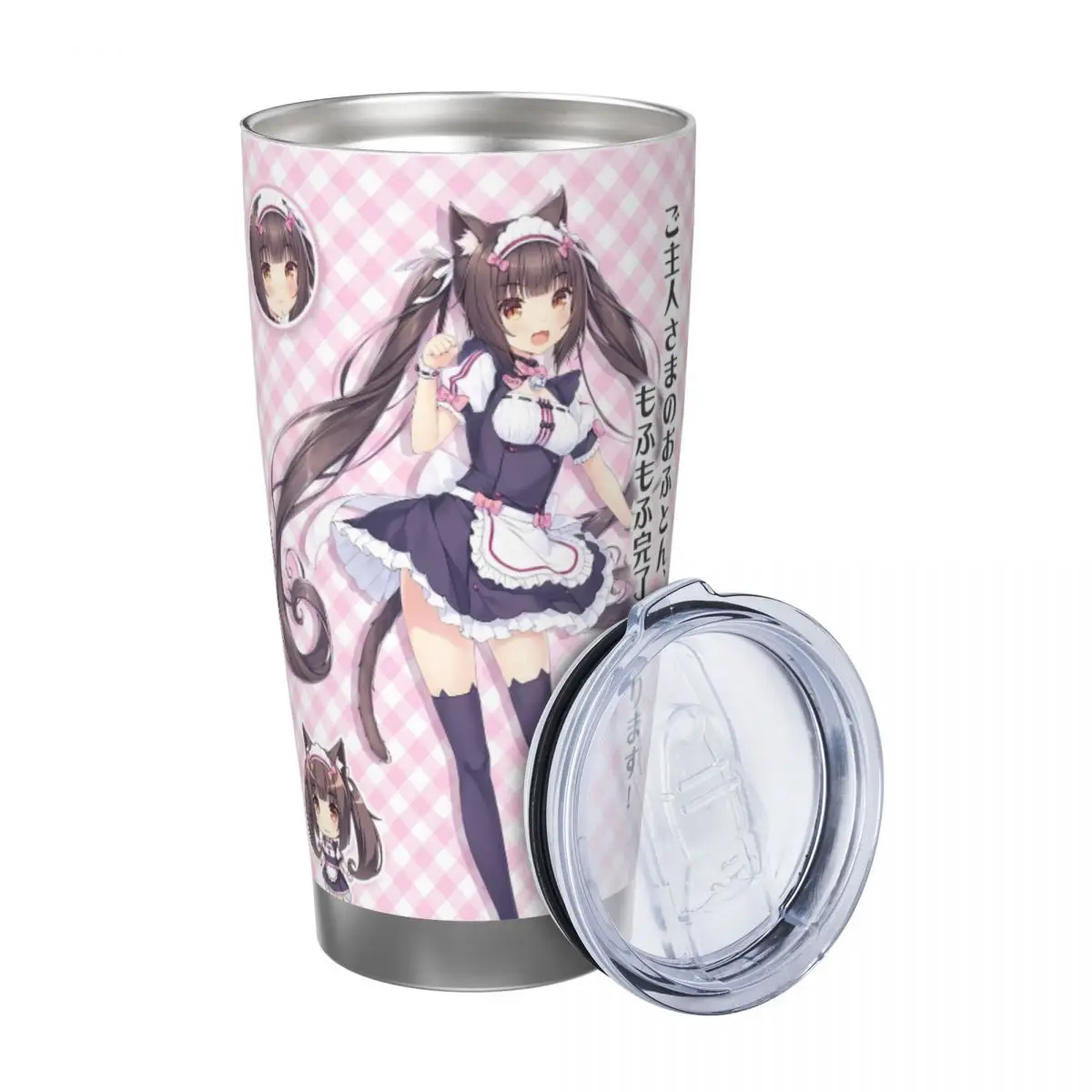 Аниме Nekoparas Kawaii милая автомобильная кружка из нержавеющей стали на 20 унций