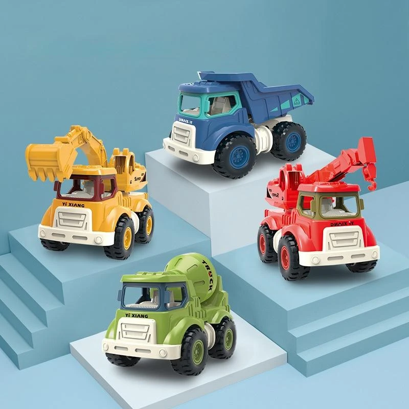 

Строительная игрушка для игрового автомобиля, мини-экскаватор/миксер/кран/опрокидной вагон, песок для игры, игрушка для малышей D5qa