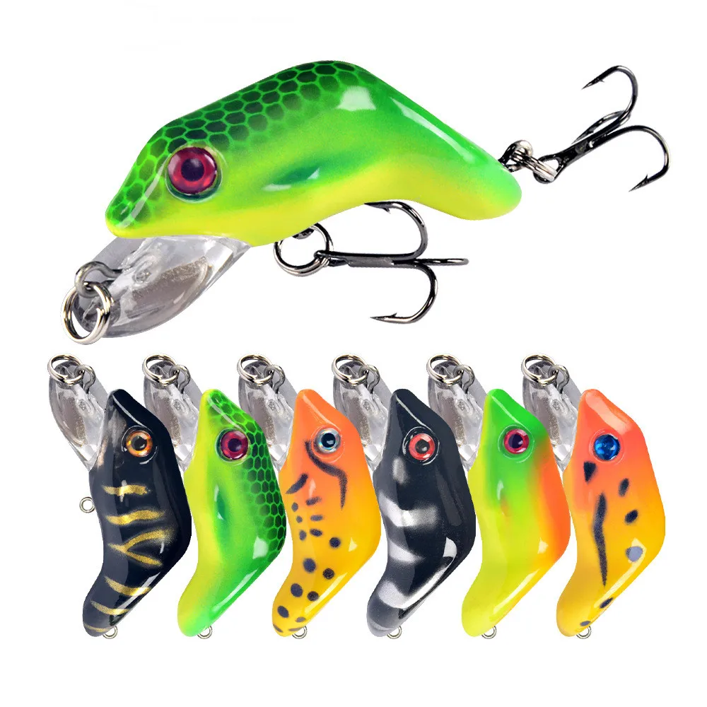

Bisogoon Fishing lures 5.5cm 8.8G Minnow Frog Hard bait Artificial Pesca Bass Crankbait Wobbler Swimbait carp Fishing bait