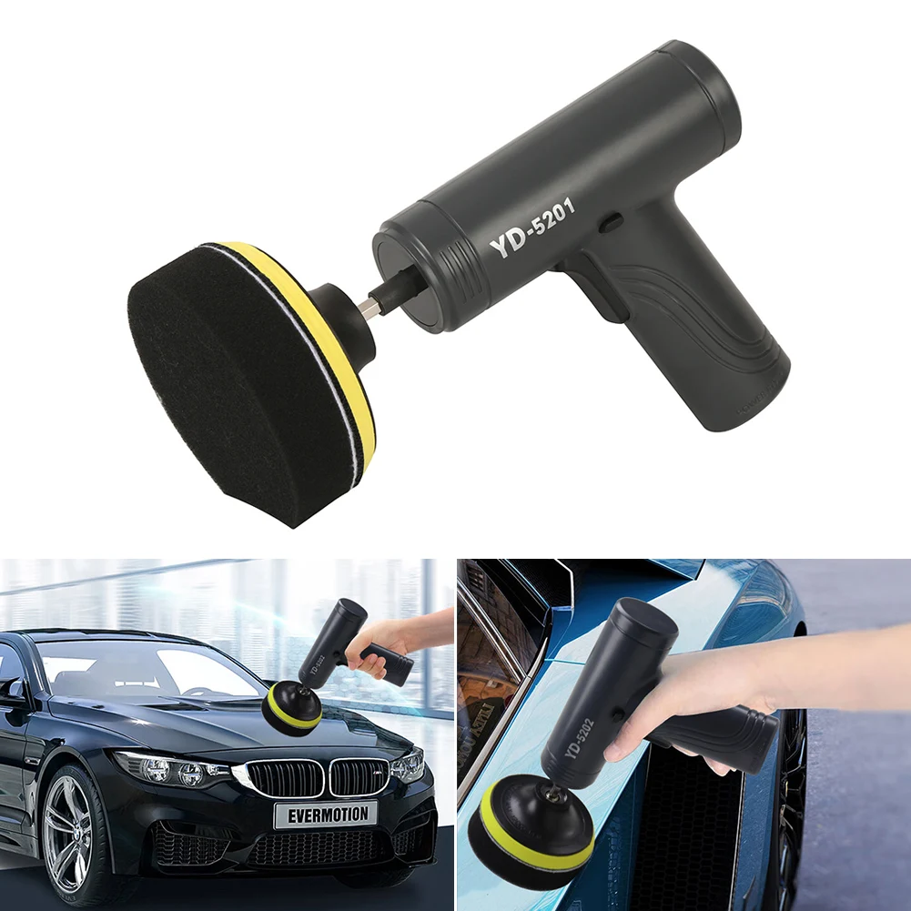 Беспроводная полировальная машина для автомобиля перезаряжаемая от USB