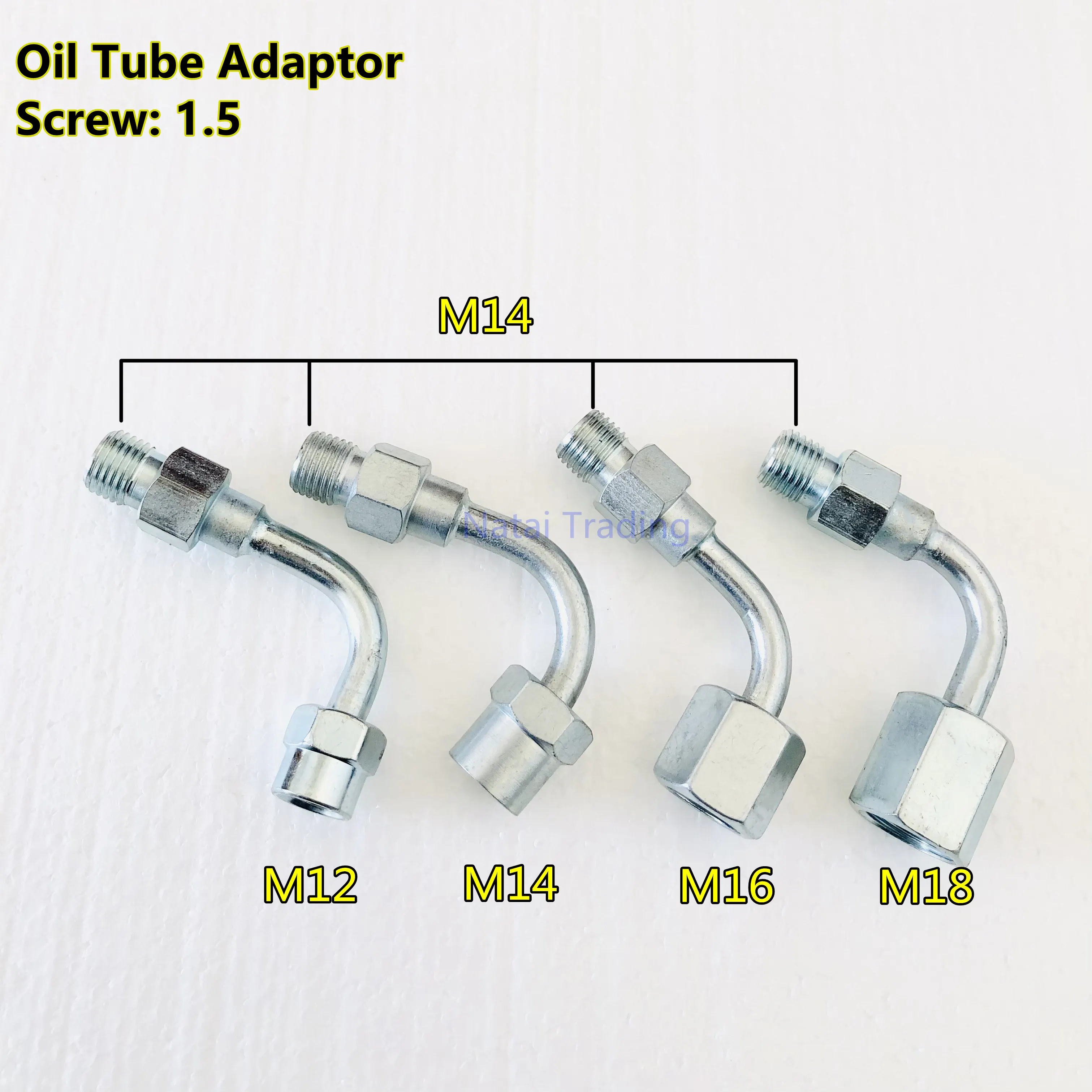 

Oil Tube Conversion Joint Diesel Common Rail Injector Connect Joint to Fuel Tube, Bent Oil Hose Pipe Adapter