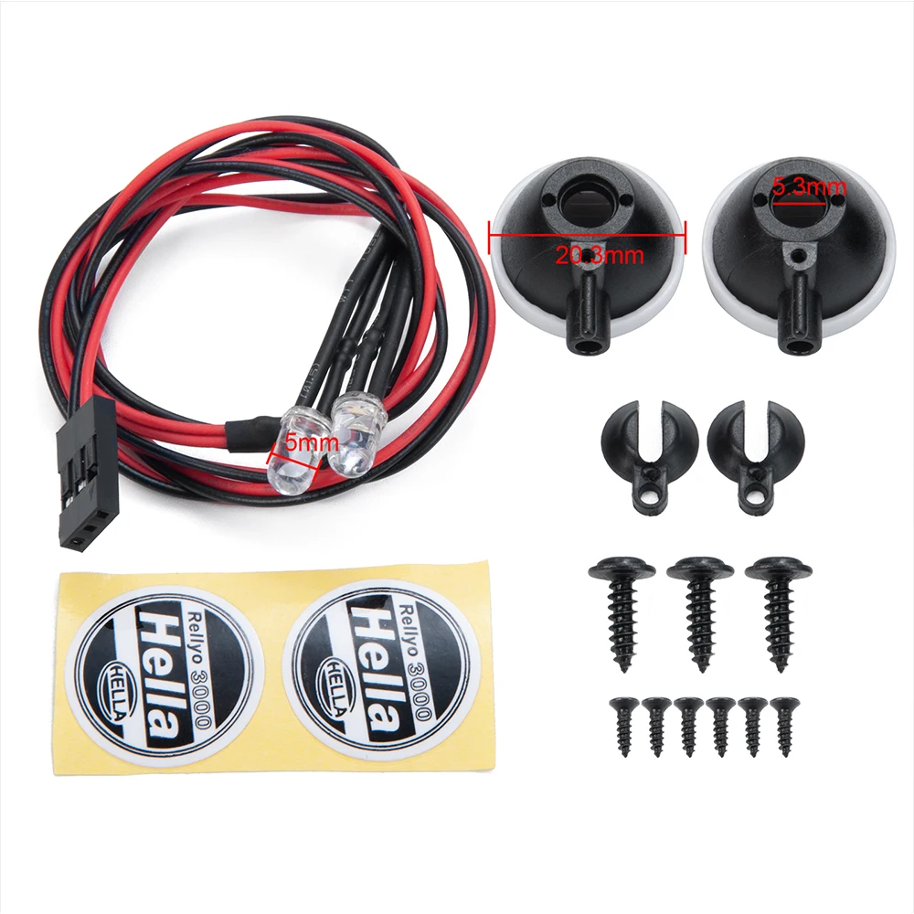 MIBIDAO 2/4LED RC автомобильный фонарь на крыше круглая лампа прожектор для 1/10 осевого