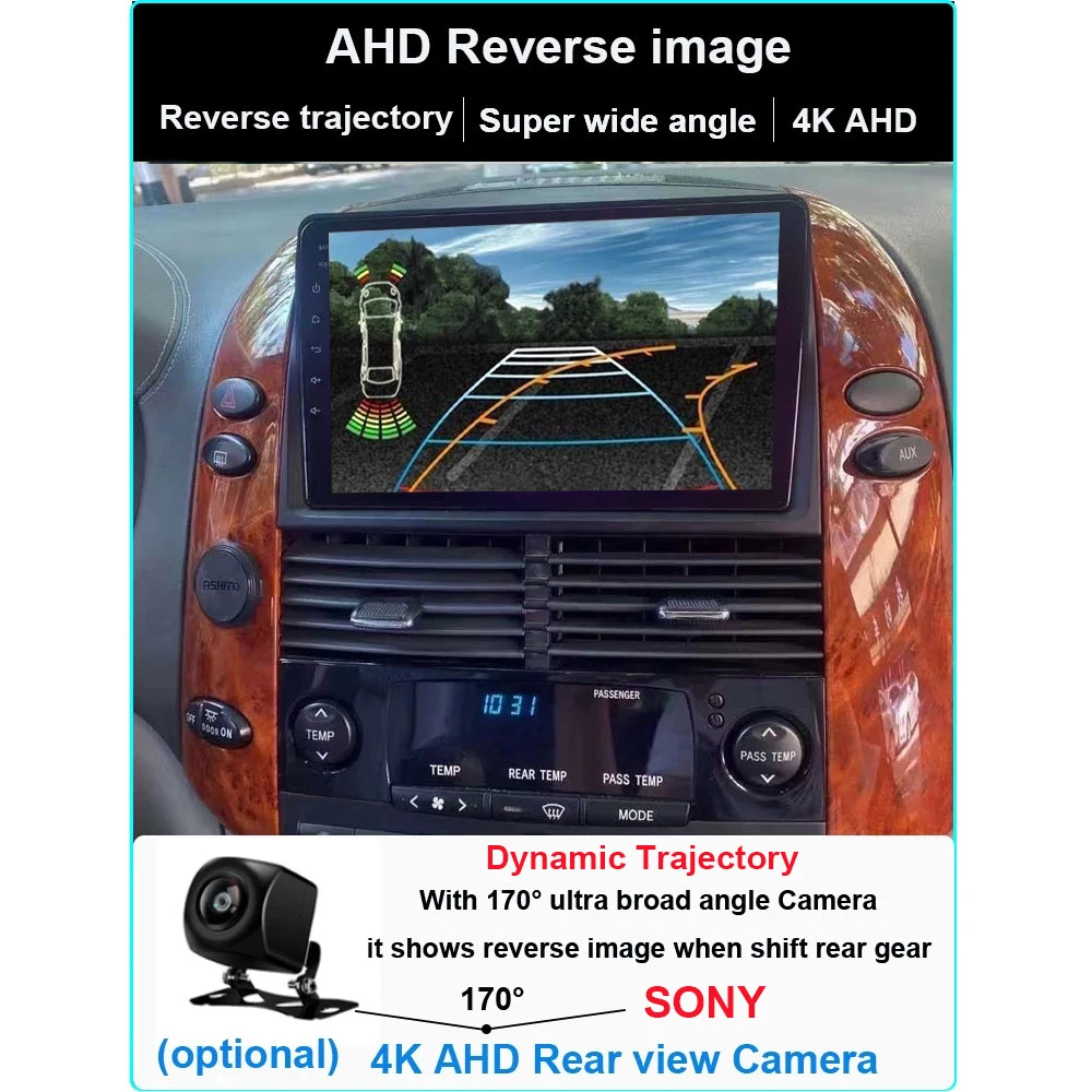 Android 11 Автомобильный мультимедийный видеоплеер для Toyota Sienna 9-дюймовый Auto Stereo 2 din 2004-2010 Радио GPS-навигация радио 2Din.