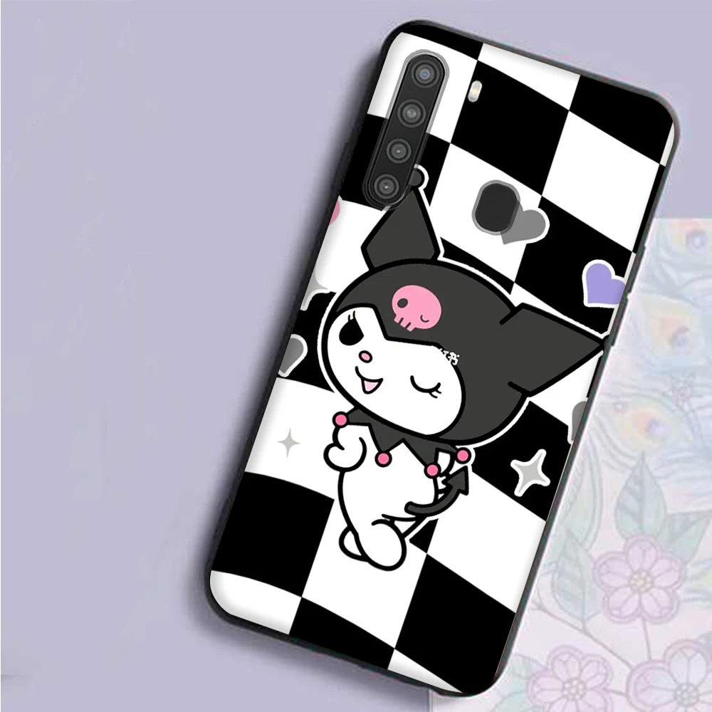 Чехол Kuromi для Samsung J2 Prime J4 Plus J6 Core J7 J8 S7 Edge S8 S9 Pro черный чехол телефона