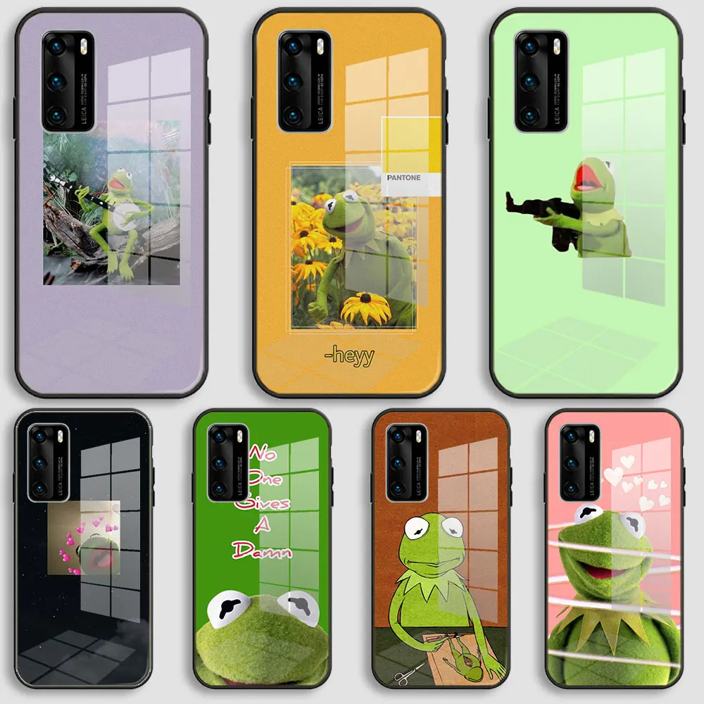 Чехол из черного стекла для Huawei P40 P30 P20 Pro Lite Plus P30lite P40lite E P Smart 2020 - купить по