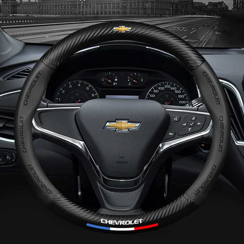 

Чехол для руля из углеродного волокна, подходит для Chevrolet XL Explorer Cruze Trailblazer kovoice Volando Chuangku