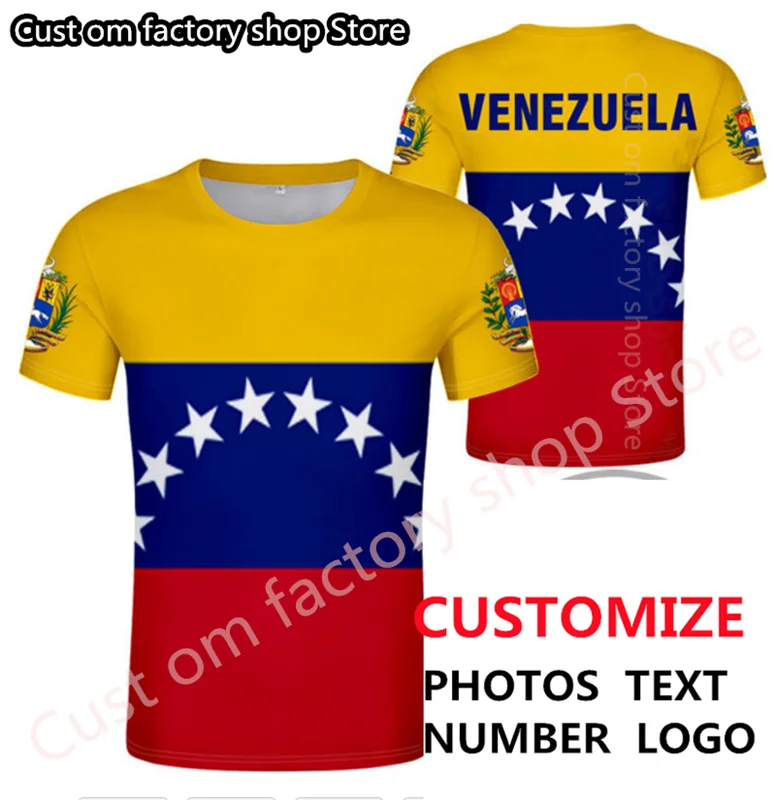 

VENEZUELA t shirt diy free custom name number ven t-shirt nation flag ve venezuelan spanish country college print photo clothing