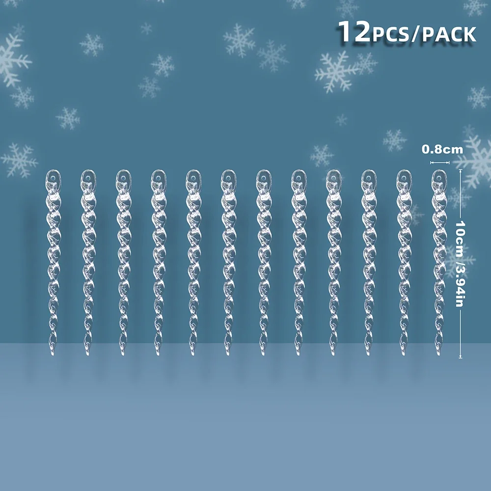 

Искусственные рождественские сосульки 10/12 шт.