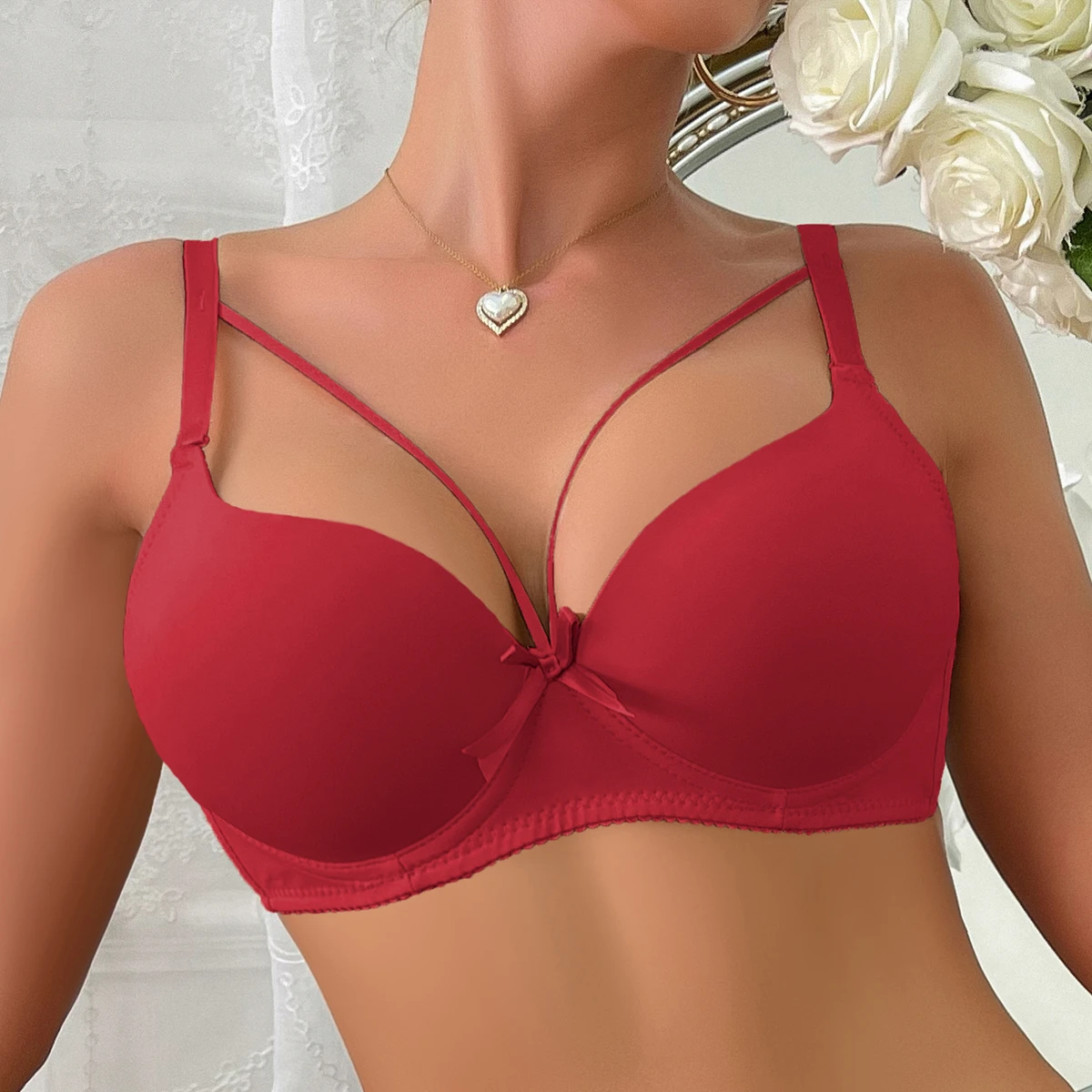 Однотонные бюстгальтеры Beauwear для женщин бюстгальтер с мягкими чашечками нижнее