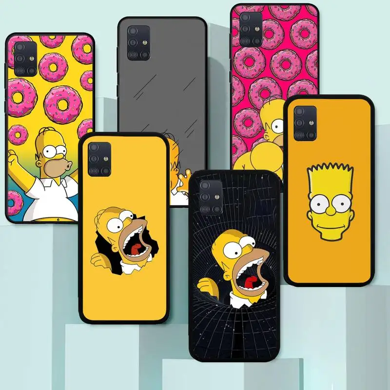 

Cartoon Homer S-Simpson Phone Case For Huawei P40 P30 P20 P10 P9 P8 Pro Lite Plus P SMART 2019 9 Lite 2016 Cover