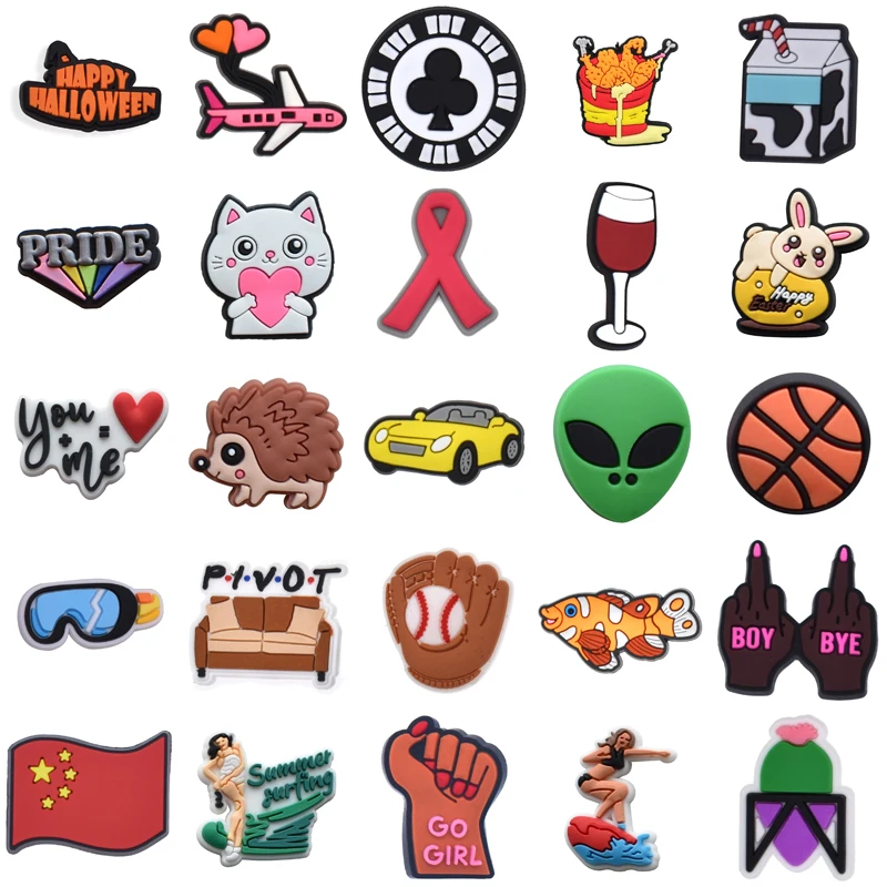 

Shoe Charms Wholesale Bulk Women Charm Packs Set Jeans Kids Men Gifts Girl Para Pins Decorations for Croc Boy Shoes Accessories