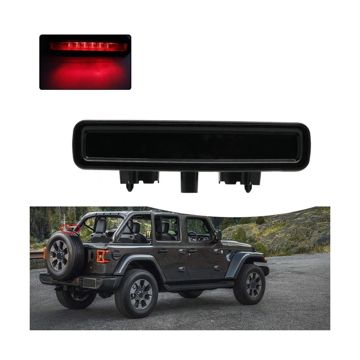 Задний тормоз высокого уровня для Jeep Wrangler JL