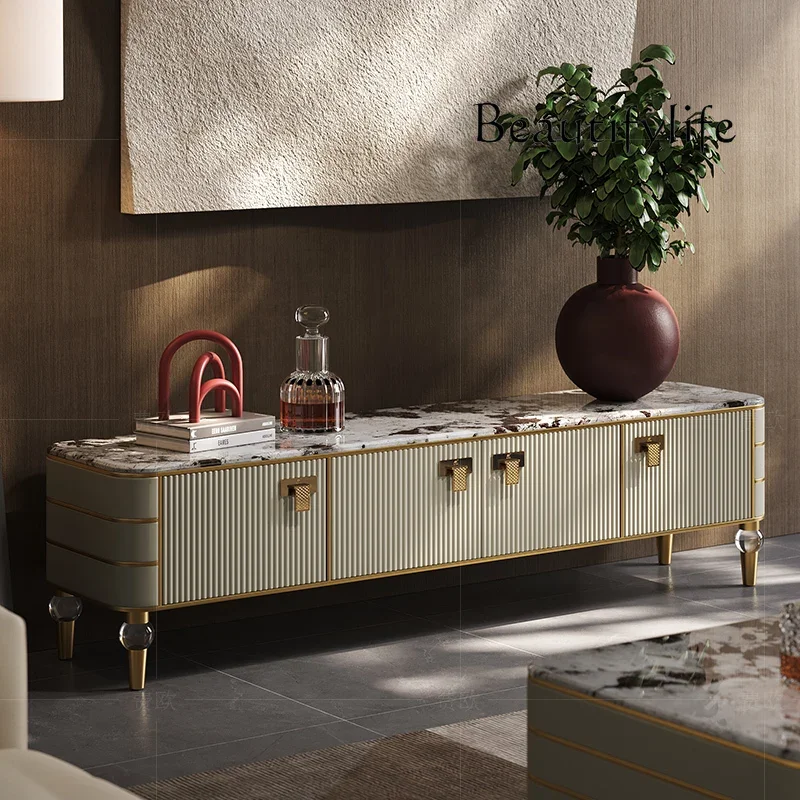 Легкий роскошный шкаф для телевизора Журнальный столик Итальянский
