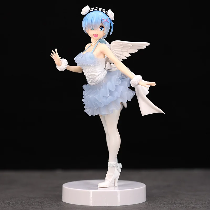 

23cm Anime Re:ZERO -Starting Life in Another World Figure Angels Rem Demons Ram Action Figure Rem/Ram Figurine Model Doll Toys
