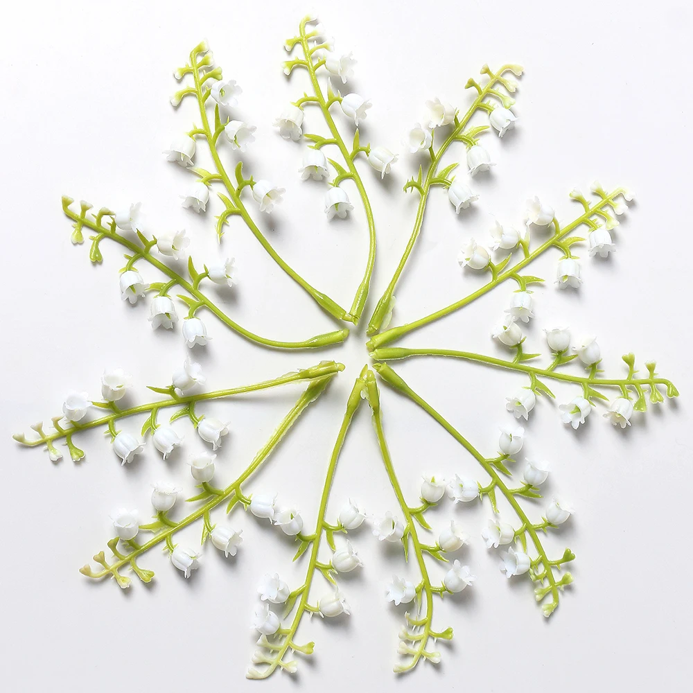 

Искусственные цветы из шелка, зеленые, 10 см