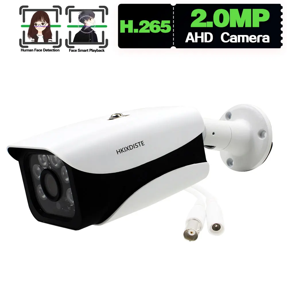 1080P Wired CCTV Analog Security Camera BNC Outside Waterproof Face Detection AHD Bullet Video Surveillance Camera 2MP XMEYE