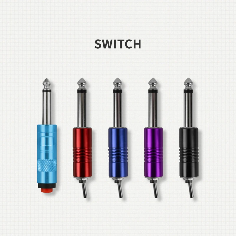 

Jieyi tattoo equipment aluminum-plastic button-type portable tattoo power foot switch continuous work small button