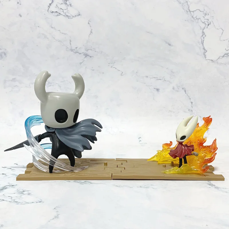 Фото 2 шт. НОВЫЕ полые фигурки Knights Silk Song Knight Hornet Quirrel Zote Grub, милые игрушки-модели, аниме-фигурки, подарок №1