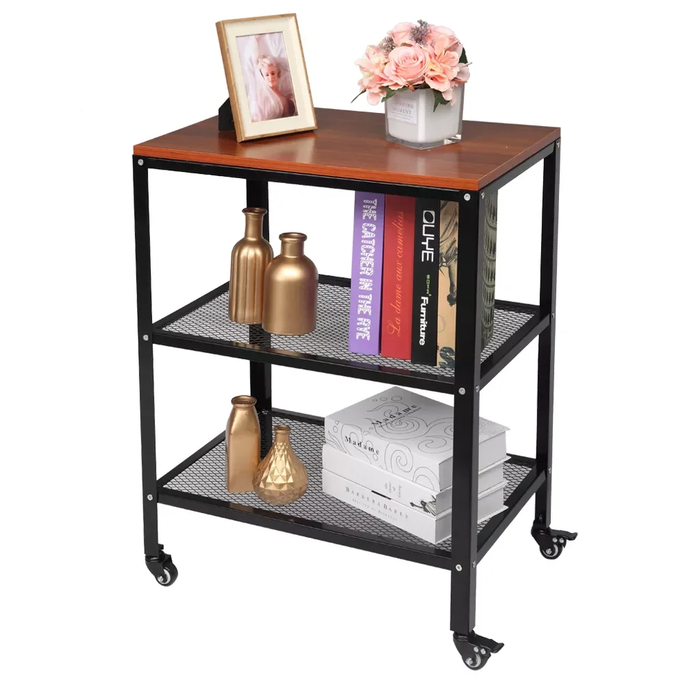 

Трехуровневая кухонная корзина для хранения NEW2023, стойка для микроволновой печи, бытовая кухонная колесо, передвижная Многофункциональная ...