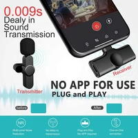 new wireless lavalier microphone portable audio video recording mic for iphone android phone youtubers facebook live broadcast