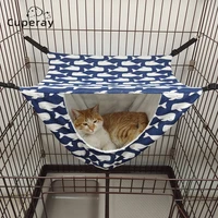 cat hanging hammock nest with adjustable straps pet dog cage hammock hanging nest resting sleepy pad for small animals pets