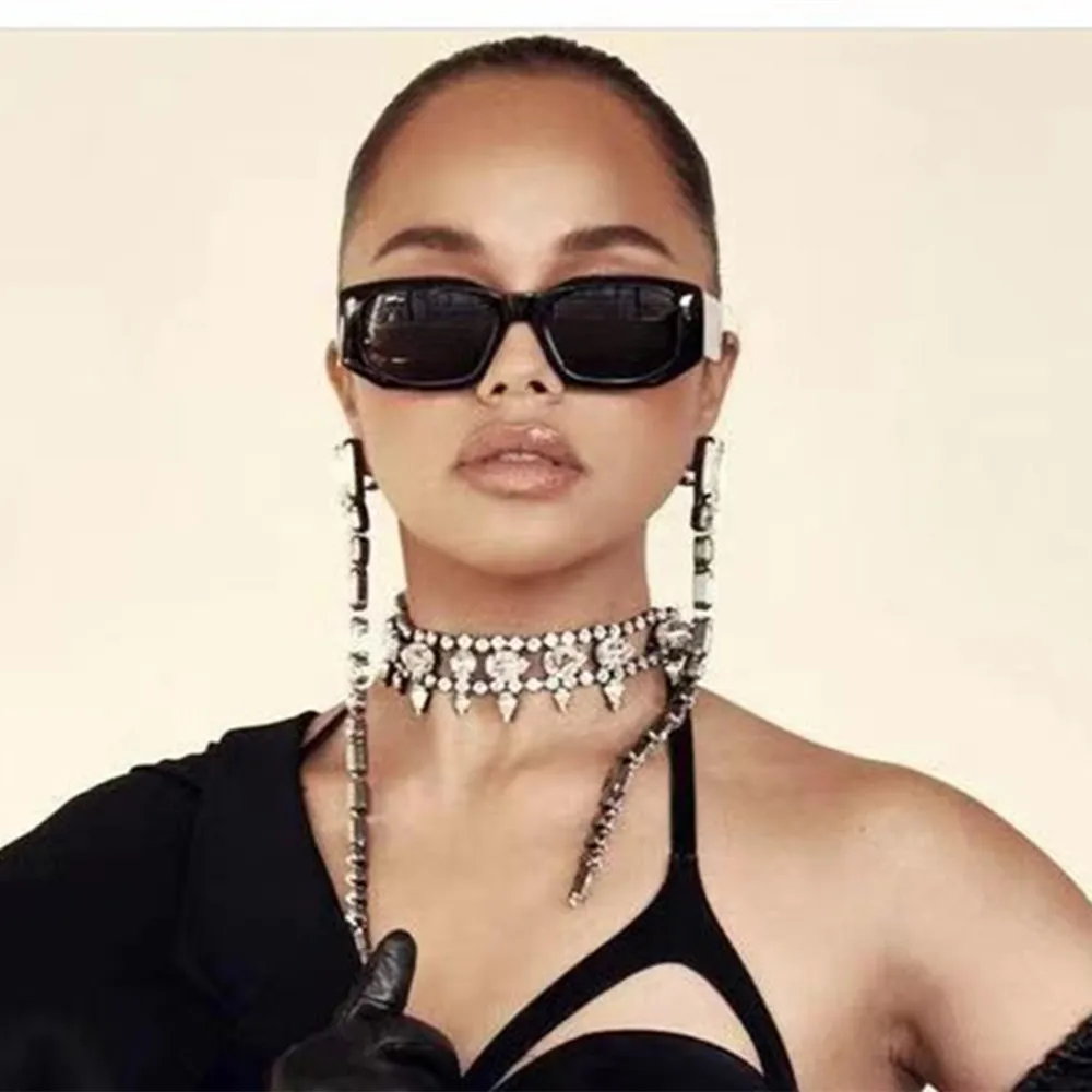 

Handmade Luxury Crystal Geometric Water Drop Choker Necklaces for Women Shiny Rhinestone Irregular Short Clavicle Chain Necklace