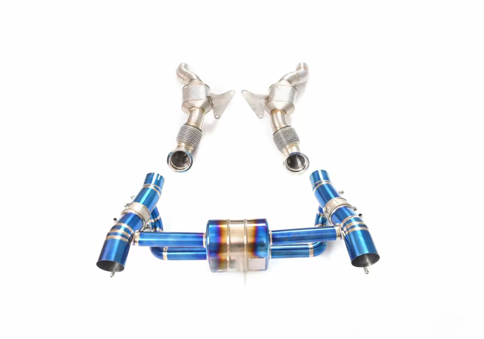 Высокопроизводительная автомобильная выхлопная система из титанового сплава