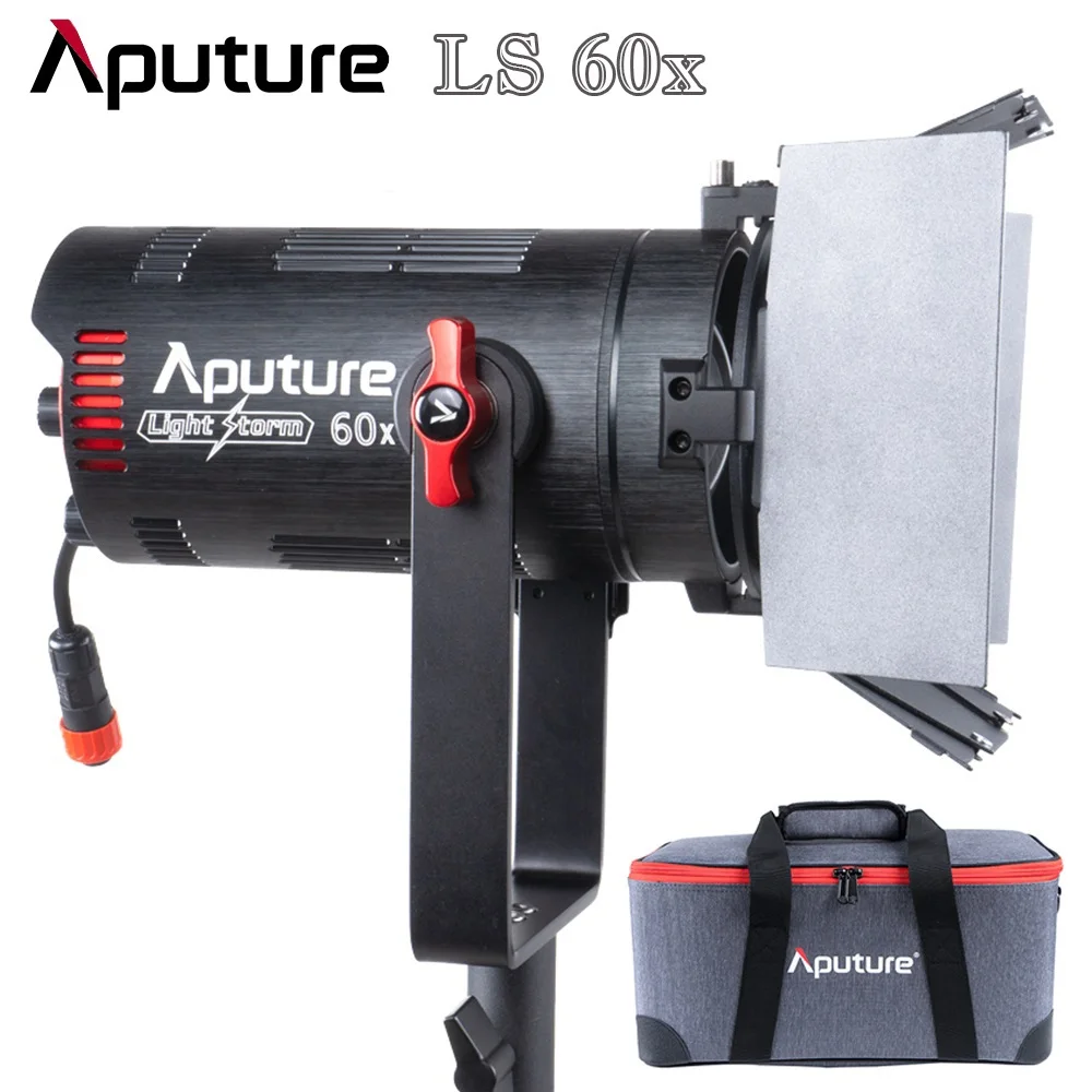 

Студийный Светодиодный прожектор Aputure LS 60X, двухцветный, 2700K-6500k, 80 Вт, портативный уличный прожсветильник Тор для съемки видео и фильмов