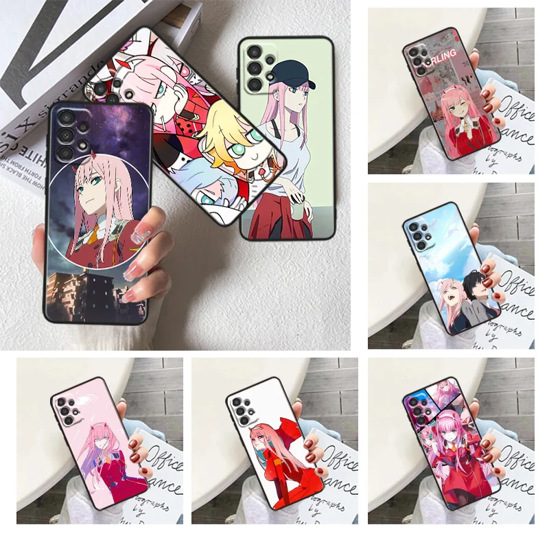 

Darling in the FranXX Phone Case For Samsung A22S A22 A21S A14 A13 A12 A11 A04S E A03S A02S A01 Core Black Soft Cover