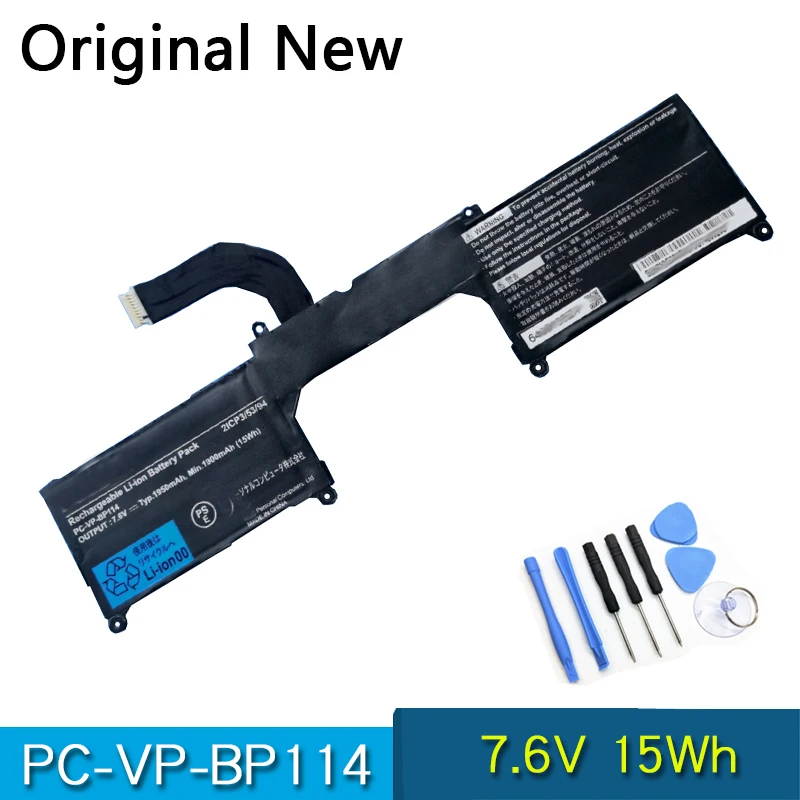 NEW Original PC-VP-BP114 2ICP3/53/94 Laptop Battery For NEC HZ100 Tablet PC KB36 7.6V 15Wh