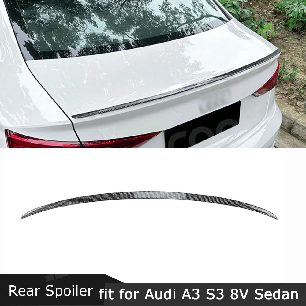 Для Audi A3 S3 8V Sedan 2014 - 2020 задний спойлер багажника автомобильный Крылья комплекты