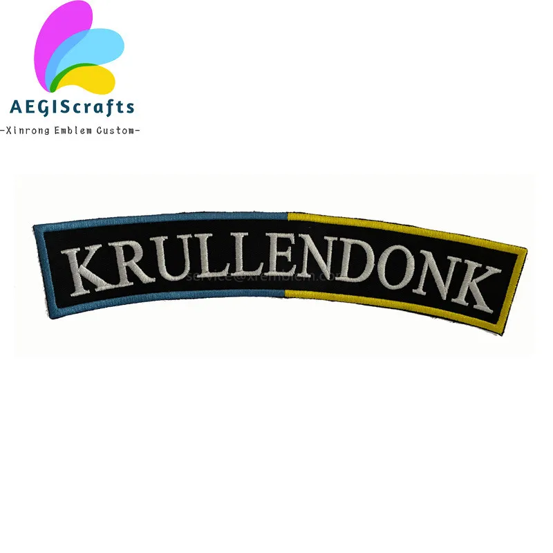 

Эмблема Krullendonk, патчи с вышивкой для торжества, фестиваля Нидерландов, 250 мм, вышивка с помощью утюга
