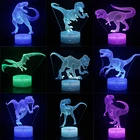 Disney динозавр 3D ночной Светильник СВЕТОДИОДНЫЙ дистанционный пульт 716 видов цветов сенсорный дистанционный пульт настольная лампа прикроватный светильник подарок на день рождения украшения