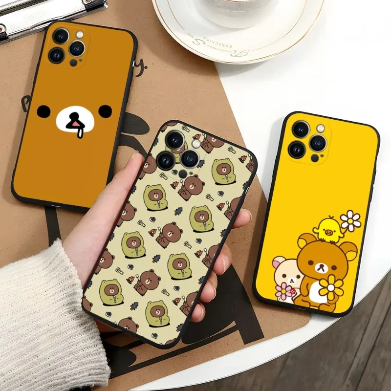 Чехол для телефона Rilakkumas Iphone 11ProMax 13 12 Pro Max Mini Xr X Xs 6 6s 7 8 Plus