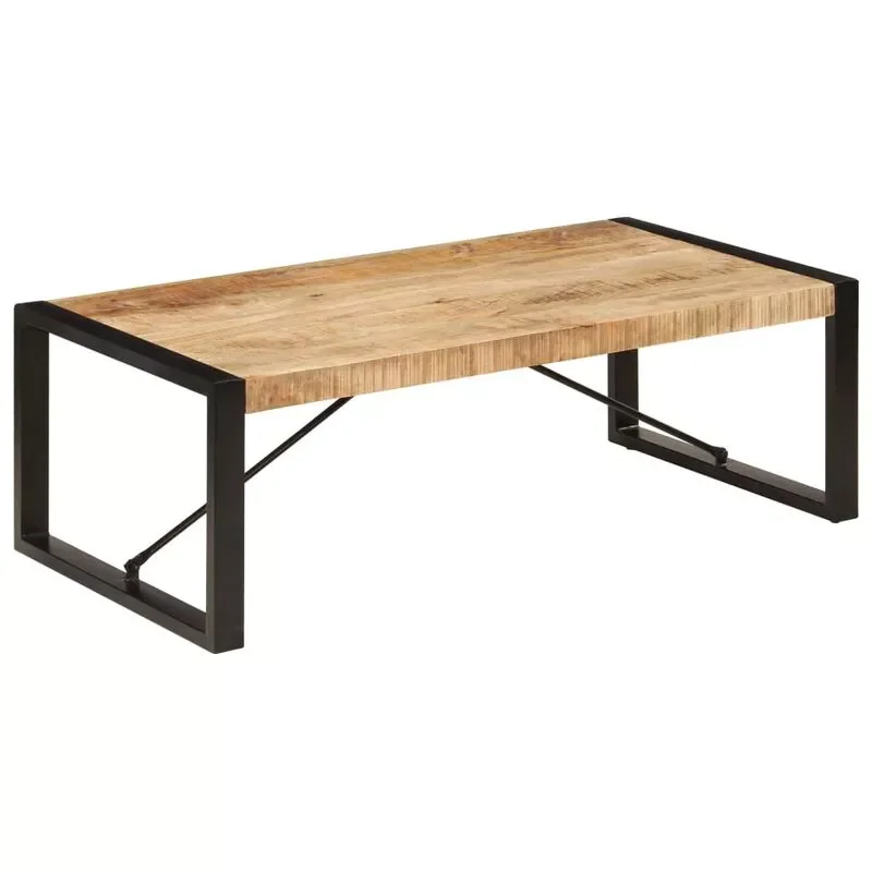 

Industrial style Coffee table 120x60x40 cm Solid mango wood Japanese tatami living room tea low table fast delivery