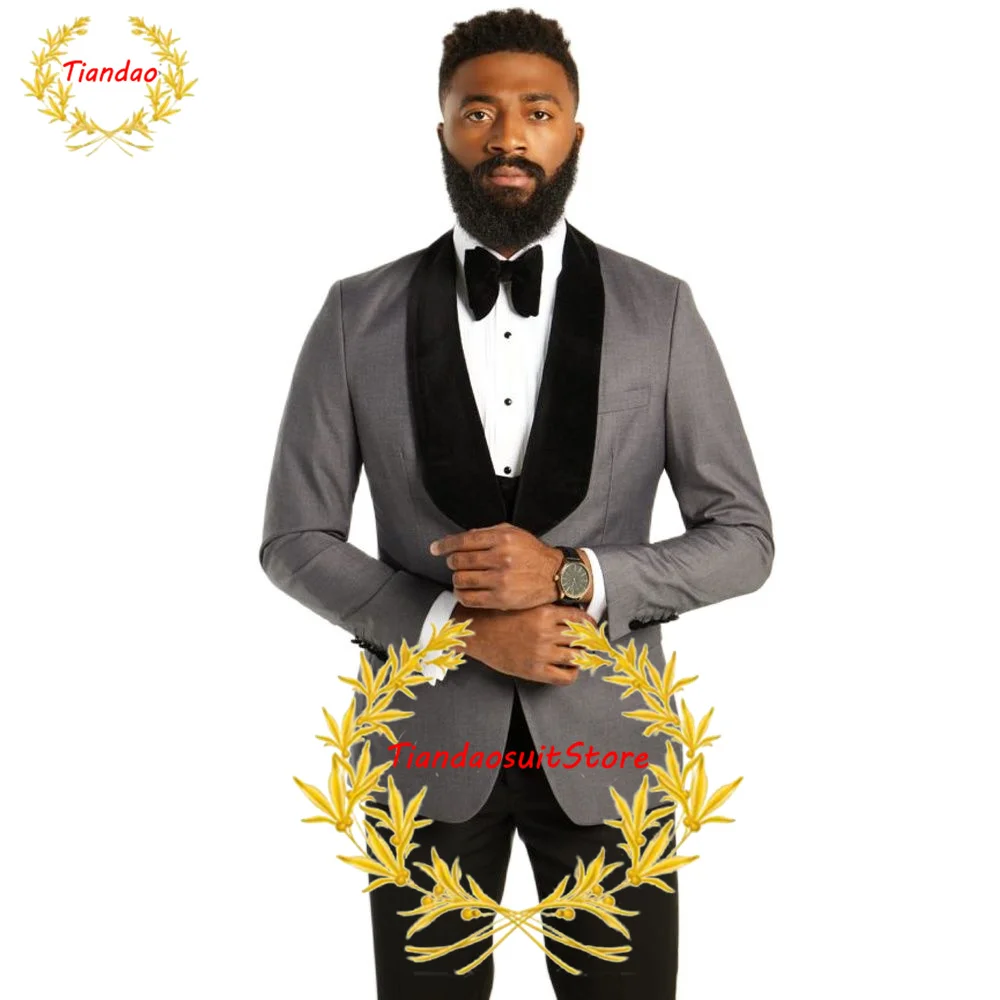 

Men's Business Suit 2 Piece Workwear Formal Jacket Pants Slim Fit Blazer Wedding Tuxedo Groomsmen Clothes