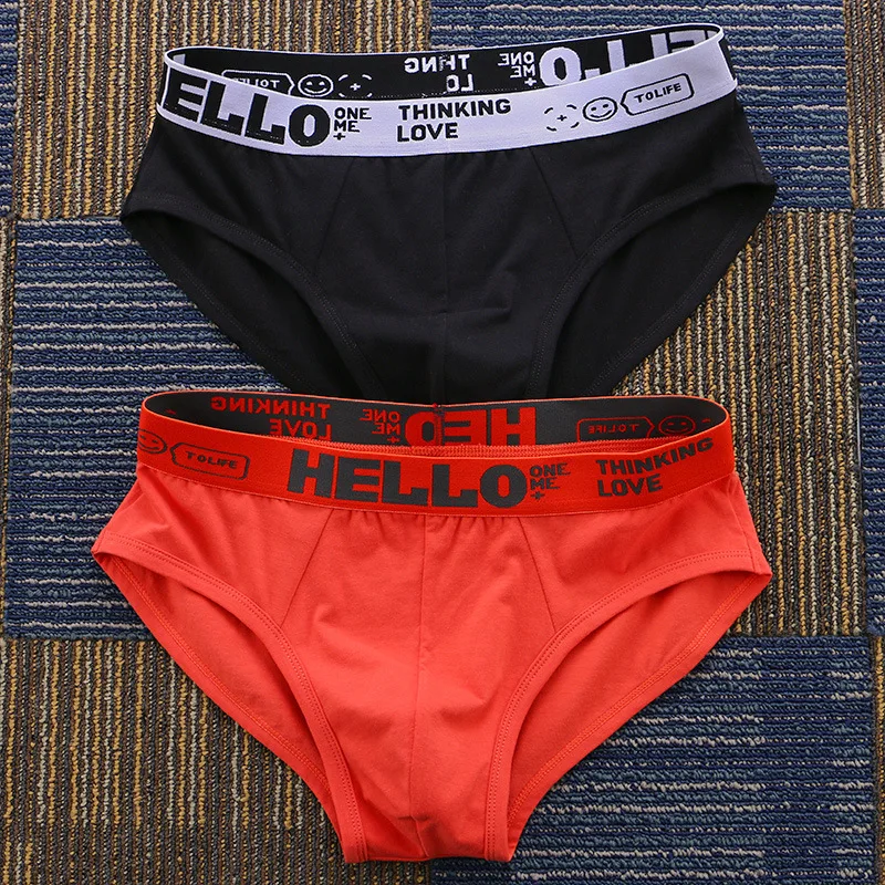 Duppedia Solid color men's cotton Briefs