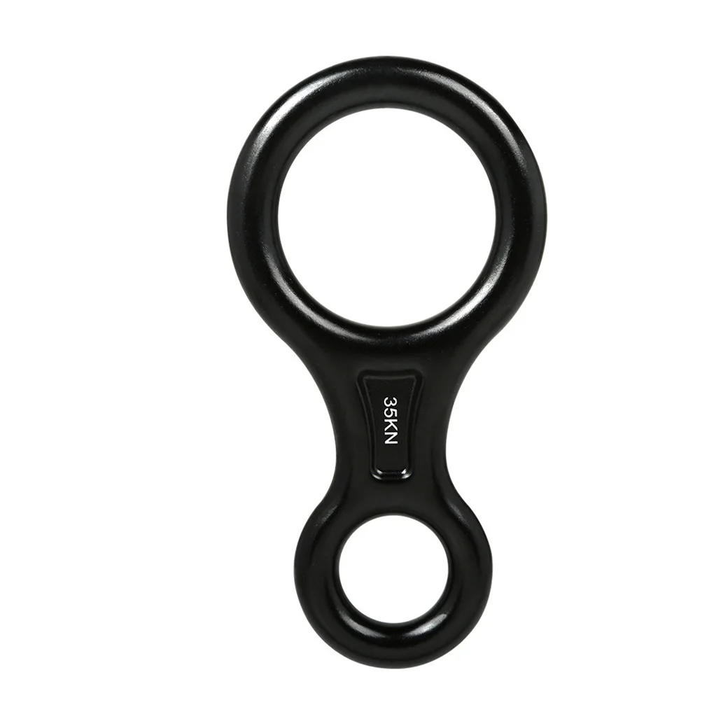 

Rock Climbing Descender Downhill Camping Outdoor Eight Ring Portable Pocket Safety Survival Hook Rigging Slow Down
