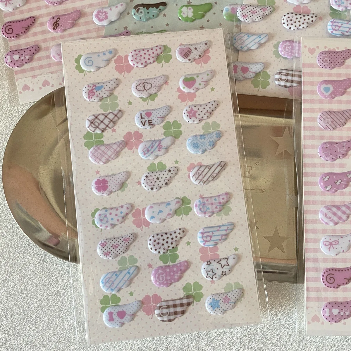 

Винтажные 3D наклейки с крыльями ангела