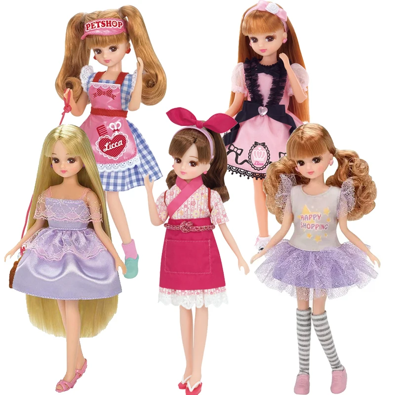 Takara Tomy Licca Doll Sushi Staff Dress Up Item Licca-Chan Doll Happy Shopping Rika Chan Mouton Kawaii Cute Collection Doll Toy