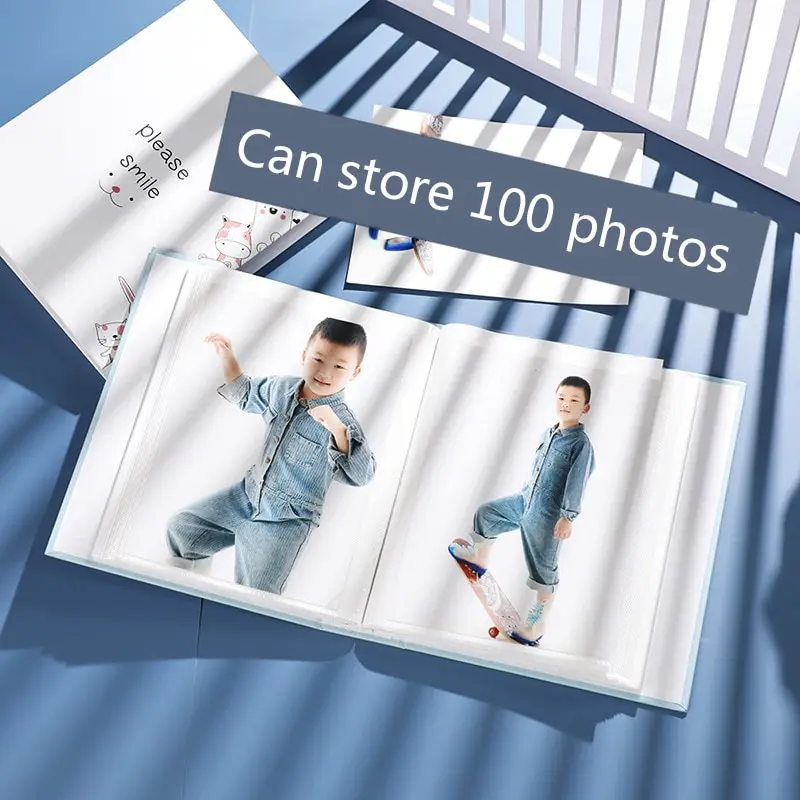 

6-inch Plastic 100 Photo Album Book 6-inch 4D Big Book Diy Crafts Baby Family Scrapbooking Albums Wedding