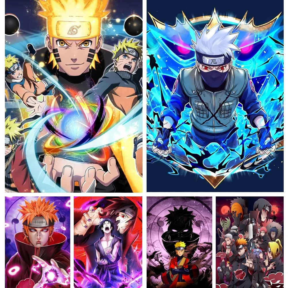 

Алмазная мозаика из японского аниме Наруто Какаси, Набор для вышивки крестиком, 5d «сделай сам», A0033