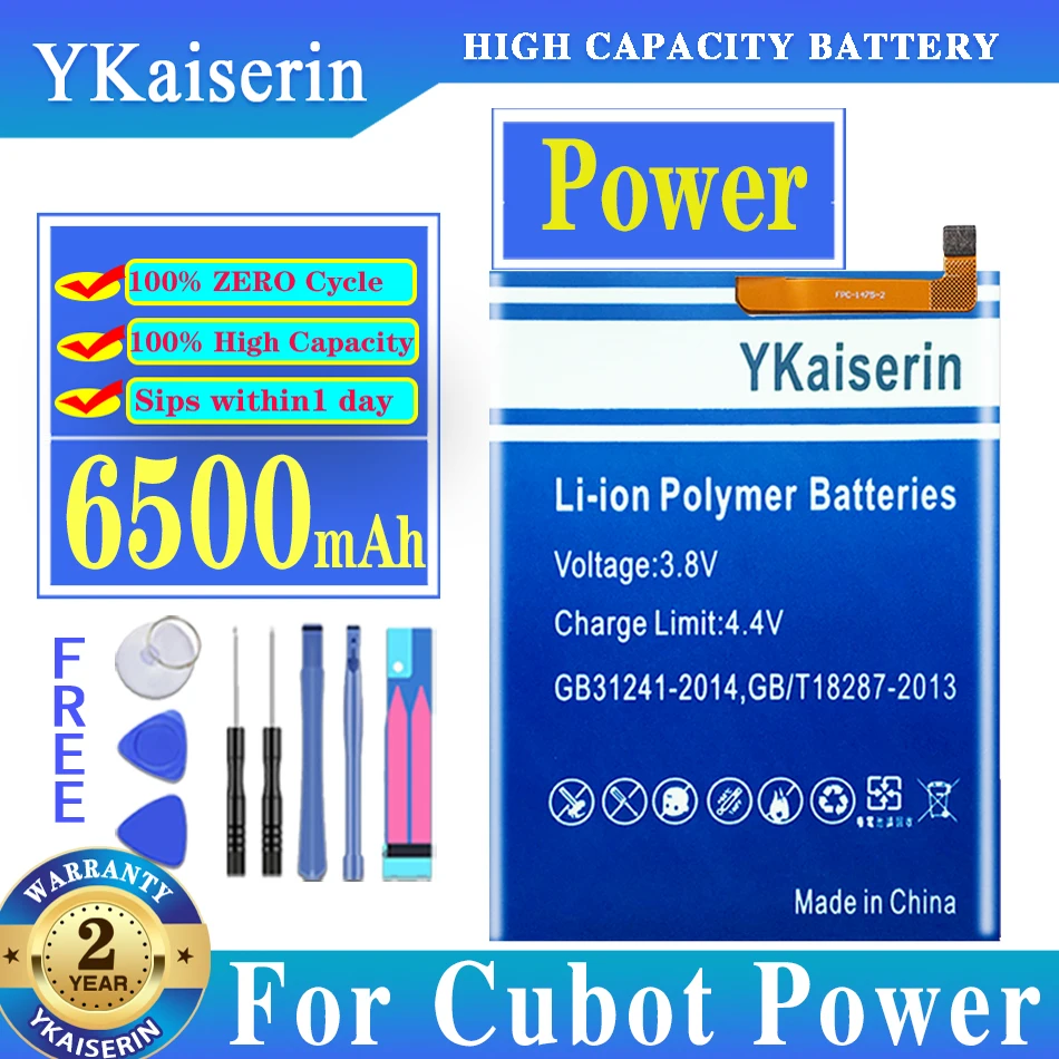 

Large Capacity Battery 6500mAh For Cubot Power Battery Mobile Phone Batterie For Cubot Power Battery