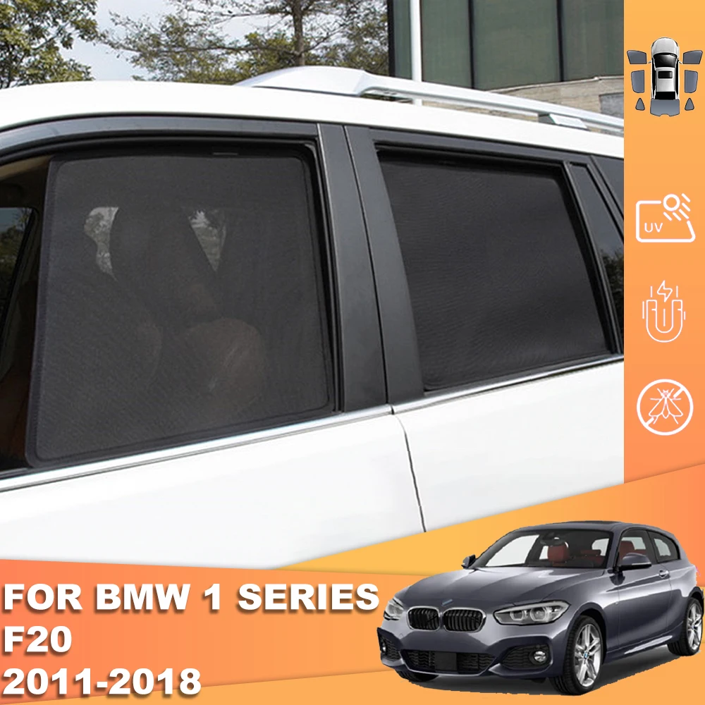 

For BMW 1 Series F20 2010-2019 Magnetic Car Sunshade Front Windshield Mesh Curtain Rear Side Window Sun Shade F 20 120i 125i